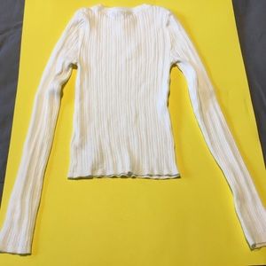 NWT Forever 21  Woman’s Small Cream ribbed sweater